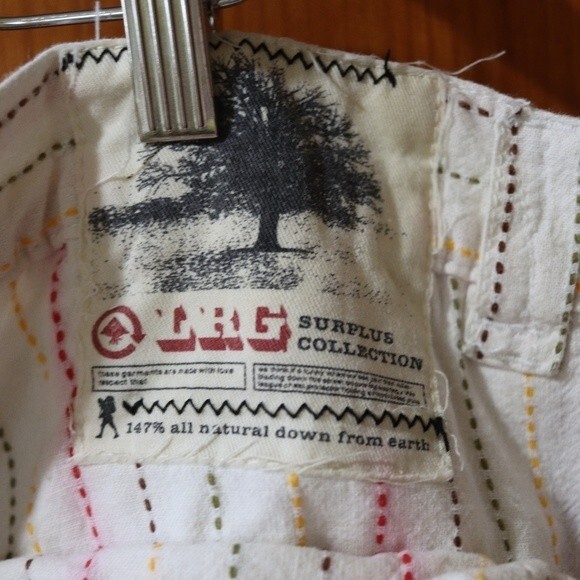 LRG Linen Short Suit Set Vintage Y2K Baggy Streetwear Hip Hop 5XL Two Piece - Picture 16 of 16